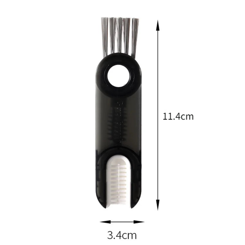 3-in-1 Bottle Gap Cleaner Brush | Multifunctional Cup & Water Bottle Cleaning Brush with Silicone U-Shaped Cleaner