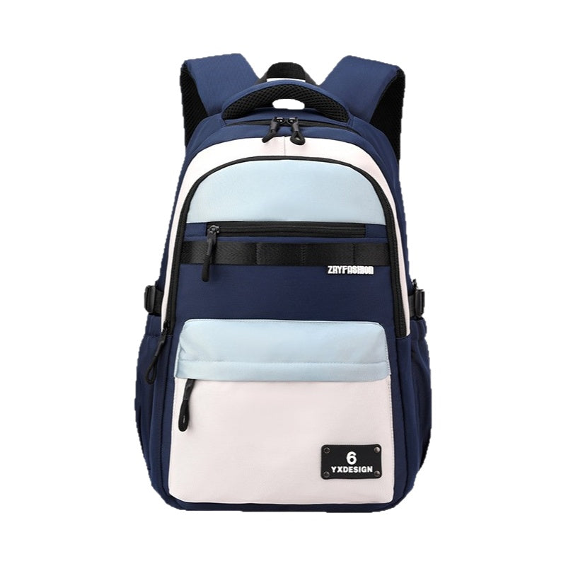 Large Capacity School Backpack – Ergonomic Spine Support Laptop Backpack for Boys & Students