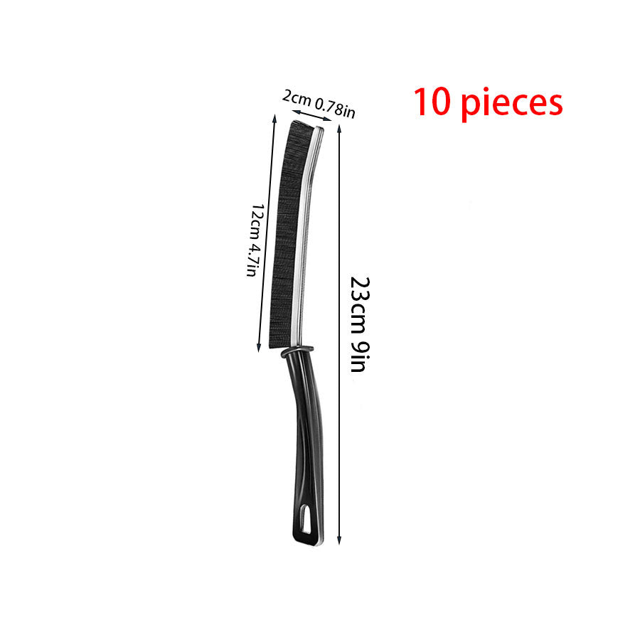 2-Piece Long Gap Cleaning Brush Set | Multi-Purpose Window Track, Keyboard & Corner Cleaning Brush