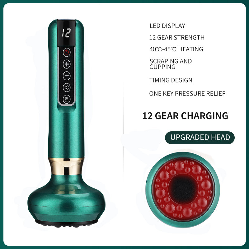 Intelligent Negative Pressure Cupping Massager – Electric Heating Vacuum Therapy Device