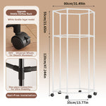 360° Rotating Clothes Rack – Multi-Level Heavy-Duty Garment & Clothing Storage Rack