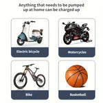 Portable High-Pressure Manual Air Pump — Universal Tire Inflator for Cars, Bikes, Motorcycles, Electric Bicycles & Sports Balls | Emergency Outdoor Use