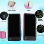 2-in-1 LCD Writing Tablet & Pencil Case – Erasable Drawing Board with Storage for Kids
