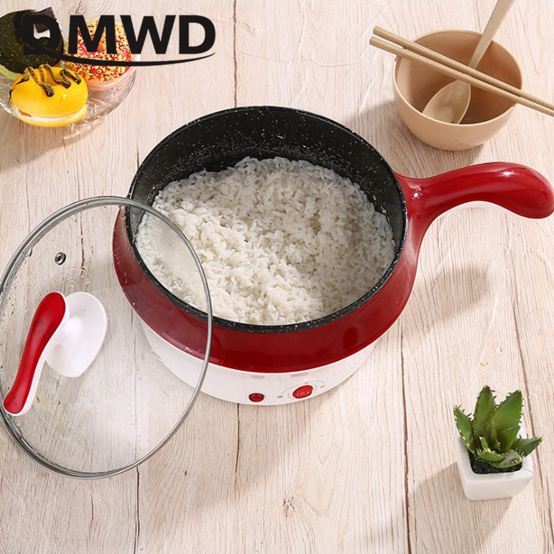 2-in-1 Electric Cooking Pot with Stainless Steel Steamer – Multi-Function Mini Hot Pot & Food Steamer