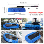 SEAMETAL Extendable Microfiber Car Duster & Cleaning Mop Kit – Retractable Car Wash Brush with Wax Mop
