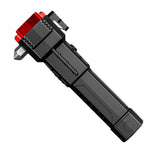 Multi-Functional LED Rechargeable Flashlight with Safety Hammer, Window Breaker, COB Work Light & Power Bank