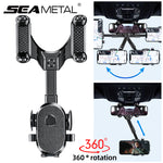 360° Retractable Car Rearview Mirror Phone Holder – Universal Adjustable Mobile Phone & GPS Mount