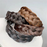 Braided Hair Headband | Synthetic Plaited Hair Band for Women & Girls