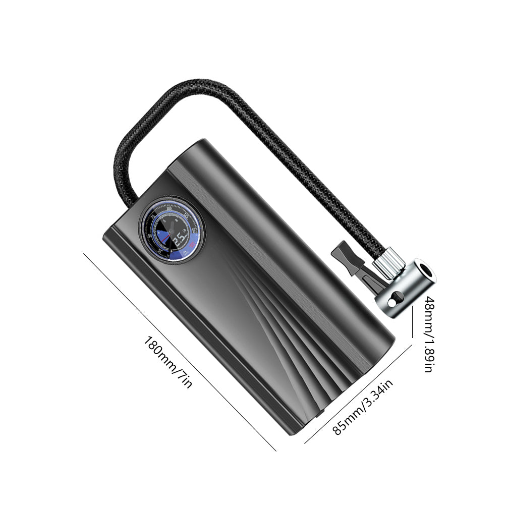 12V Portable Car Tire Inflator – High Precision Digital Air Compressor with Pressure Gauge