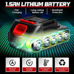 24V Cordless Mini Chainsaw | Portable One-Hand Electric Chainsaw with Rechargeable Battery