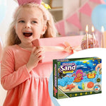 Dynamic Sand Play Set – 750g Magic Kinetic Sand Kit with Molds & Tools for Kids