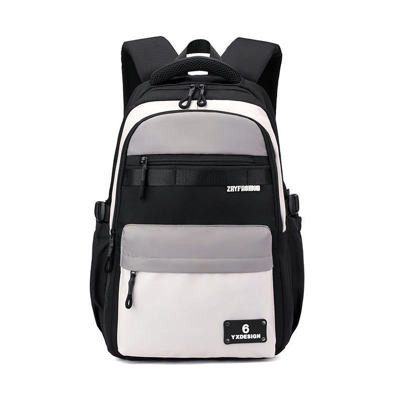 Large Capacity School Backpack – Ergonomic Spine Support Laptop Backpack for Boys & Students