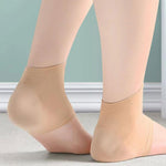 Plantar Fasciitis Heel Socks – Silicone Gel Heel Protectors for Cracked Heels, Achilles Tendon Support & Pain Relief