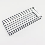 No-Drill Wall Mounted Storage Rack | Metal Bathroom & Kitchen Organizer Shelf