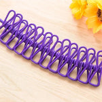 10 Clip Elastic Clothesline – Portable Travel Laundry Drying Rope with Windproof Clips