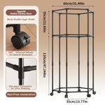 360° Rotating Clothes Rack – Multi-Level Heavy-Duty Garment & Clothing Storage Rack