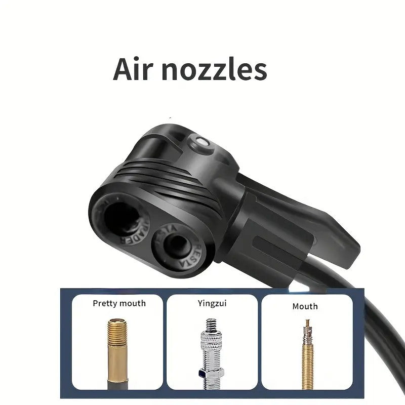 Portable High-Pressure Manual Air Pump — Universal Tire Inflator for Cars, Bikes, Motorcycles, Electric Bicycles & Sports Balls | Emergency Outdoor Use