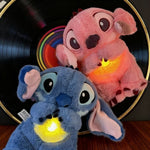 Interactive Breathing Stitch Plush Toy with Light, Music & Breathing Motion – Soft Sleeping Companion