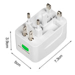 All-in-One Universal Travel Adapter with Dual USB Ports – International Plug Converter
