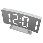 LED Mirror Digital Alarm Clock – Modern Desk & Bedside Display Clock