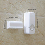 Automatic Toothpaste Dispenser & 5-Slot Toothbrush Holder | Wall Mounted Bathroom Organizer