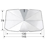 Foldable Car Windshield Sunshade Umbrella – UV Protection Heat Shield for Front Windscreen