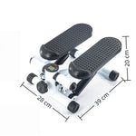 Silent Twist Stepper with Resistance Rope – Mini Elliptical Home Cardio Machine