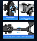 360° Retractable Car Rearview Mirror Phone Holder – Universal Adjustable Mobile Phone & GPS Mount