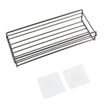 No-Drill Wall Mounted Storage Rack | Metal Bathroom & Kitchen Organizer Shelf