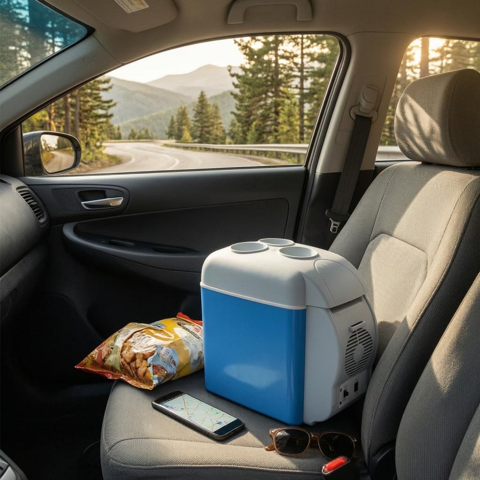 Portable Mini Car Refrigerator 7.5L | 12V Electric Cooler & Warmer for Car, Home & Travel