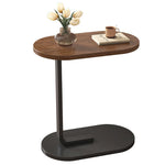Minimalist C-Shaped Sofa Side Table | Space-Saving Wooden End Table for Living Room & Bedroom