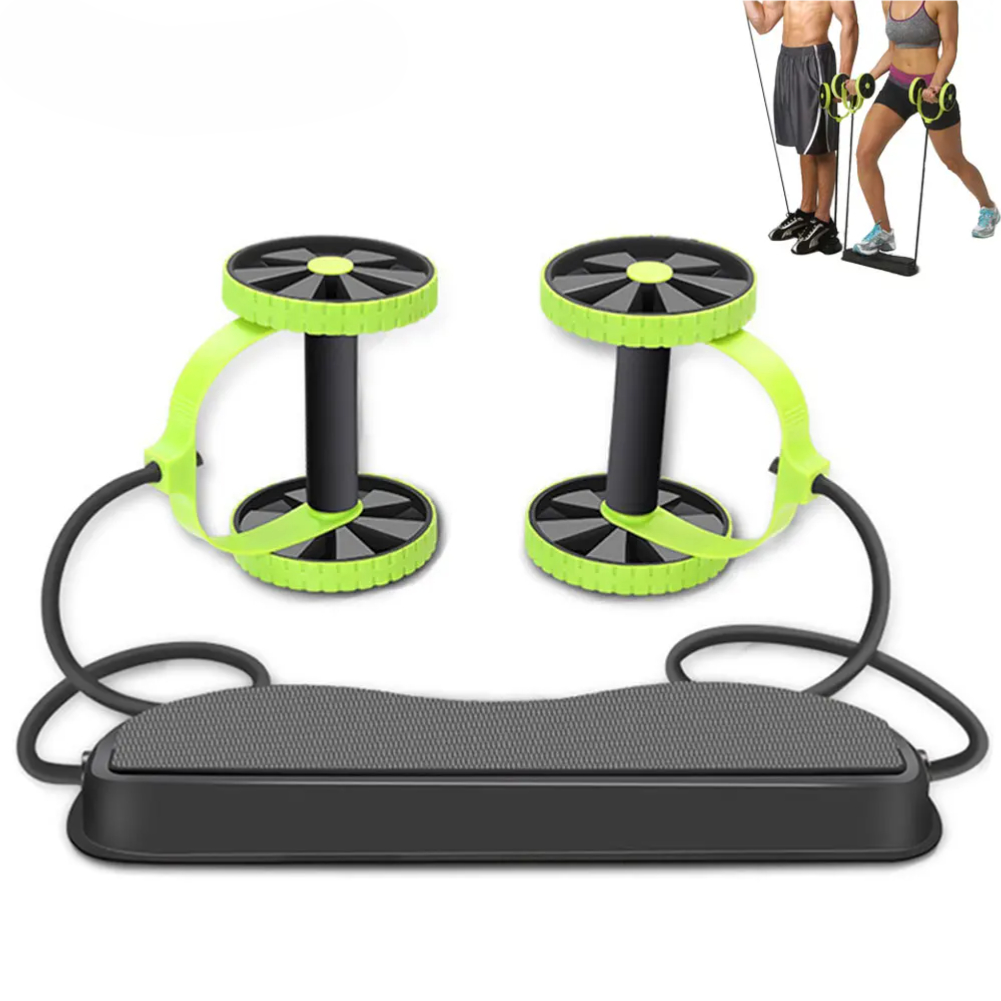 Revoflex Xtreme Resistance Workout Machine with Dual Ab Roller & Resistance Bands
