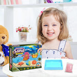 Dynamic Sand Play Set – 750g Magic Kinetic Sand Kit with Molds & Tools for Kids
