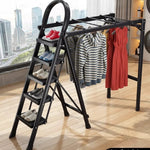 Multi-Functional Foldable Drying Rack Ladder | Heavy-Duty Carbon Steel Clothes Drying Stand