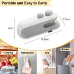2-in-1 Mini Heat Sealer — USB Rechargeable Handheld Bag Sealer & Cutter | Portable Food Freshness Sealing Clip for Chips, Bread, Meat & More