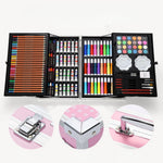168-Piece Deluxe Kids Art Set with Aluminum Carry Case – Drawing, Coloring & Painting Kit