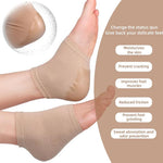 Plantar Fasciitis Heel Socks – Silicone Gel Heel Protectors for Cracked Heels, Achilles Tendon Support & Pain Relief