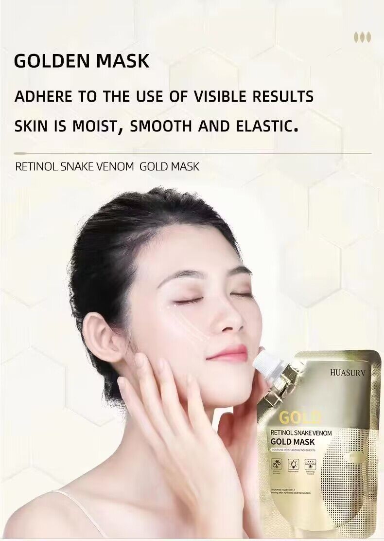 SADOER Retinol Snake Venom Peptide Gold Peel-Off Mask | Moisturizing & Hydrating Facial Mask