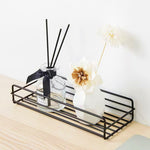 No-Drill Wall Mounted Storage Rack | Metal Bathroom & Kitchen Organizer Shelf