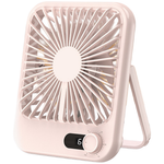 Compact USB Desktop Cooling Fan with Digital Display | 5-Speed Quiet Portable Desk Fan