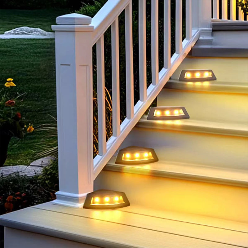 4-Pack Solar LED Step Lights – Waterproof Outdoor Stair, Fence & Deck Lights (Warm White / Cool White)