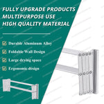 Wall-Mounted Retractable Clothes Drying Rack | Foldable Aluminum Laundry & Towel Hanger