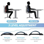3-Level Adjustable Back Stretcher – Lumbar Support & Back Pain Relief Massager with Acupressure Points