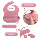 Baby Silicone Feeding Set – Plate, Bowl, Bib, Cup, Spoon & Fork Set