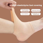 Plantar Fasciitis Heel Socks – Silicone Gel Heel Protectors for Cracked Heels, Achilles Tendon Support & Pain Relief