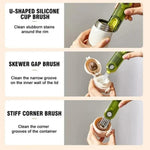 3-in-1 Multifunctional Cup Cleaning Brush | Rotatable Bottle Gap & Cup Scrubber