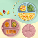 BPA-Free Silicone Baby Feeding Set | 7-Piece Suction Dinnerware Set with Plate, Bowl, Straw Cup, Bib & Utensils