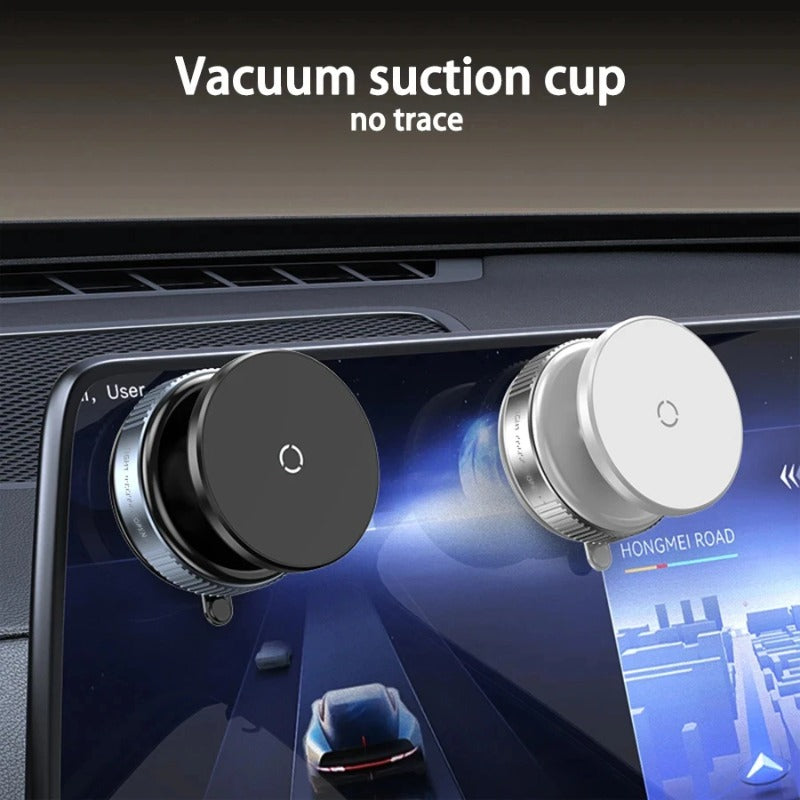 360° Magnetic Vacuum Suction Phone Holder – Universal Car Dashboard & Multi-Surface Phone Mount