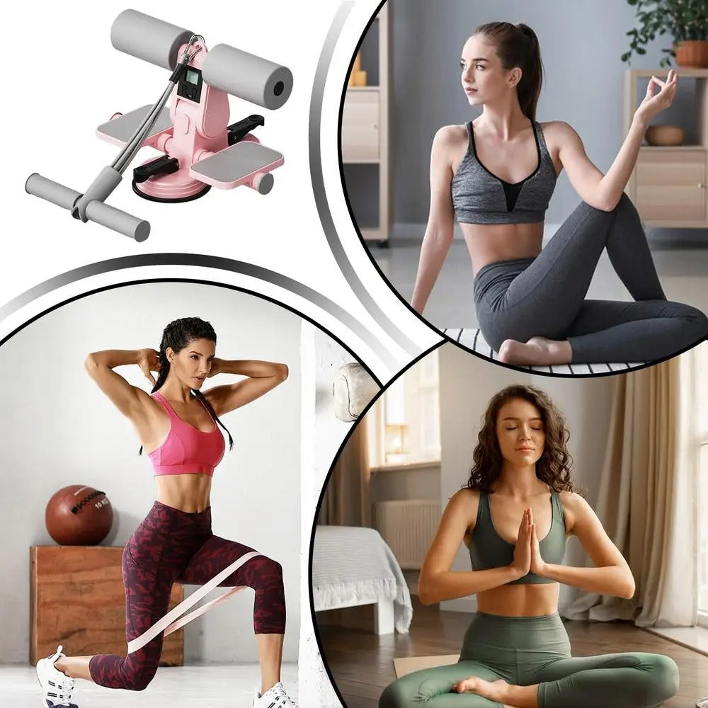 Adjustable Sit-Up Assistant Bar – Portable Suction Cup Fitness Equipment for Home Abdominal Workouts
