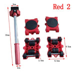 5-Piece Furniture Moving Tool Set | Heavy Duty Furniture Lifter & 360° Moving Roller Sliders